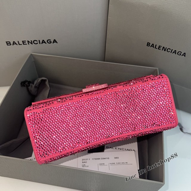 Balenciaga專櫃爆款手提女包巴黎世家燙磚重手工小號Hourglass沙漏包 fyj1564